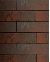 Клинкерная польская фасадная облицовочная плитка Paradyz, «Semir Brown Structure»   