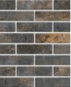 Клинкерная иранская фасадная облицовочная плитка BestPoint Brick, «Metal Dark»   