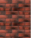 Клинкерная иранская фасадная облицовочная плитка BestPoint Brick, «Red Wine»   