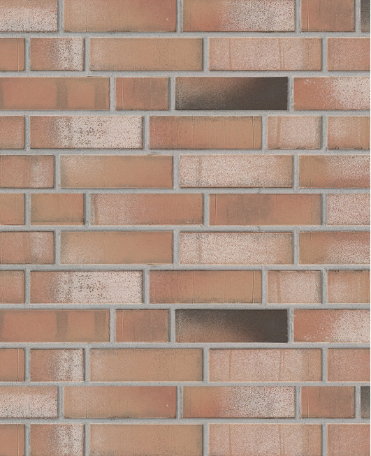 Клинкерная плитка Stroeher «Kontur WS 493 - Hellrot Bunt»  