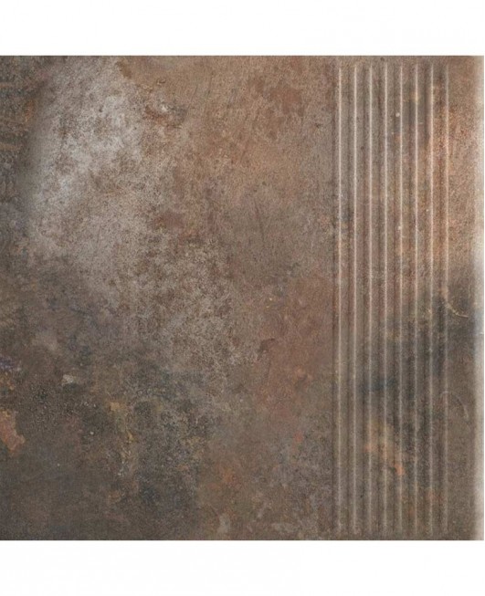 Клинкерные ступени с насечками плиткой для крыльца улицы Paradyz, «Octane Ochre»  